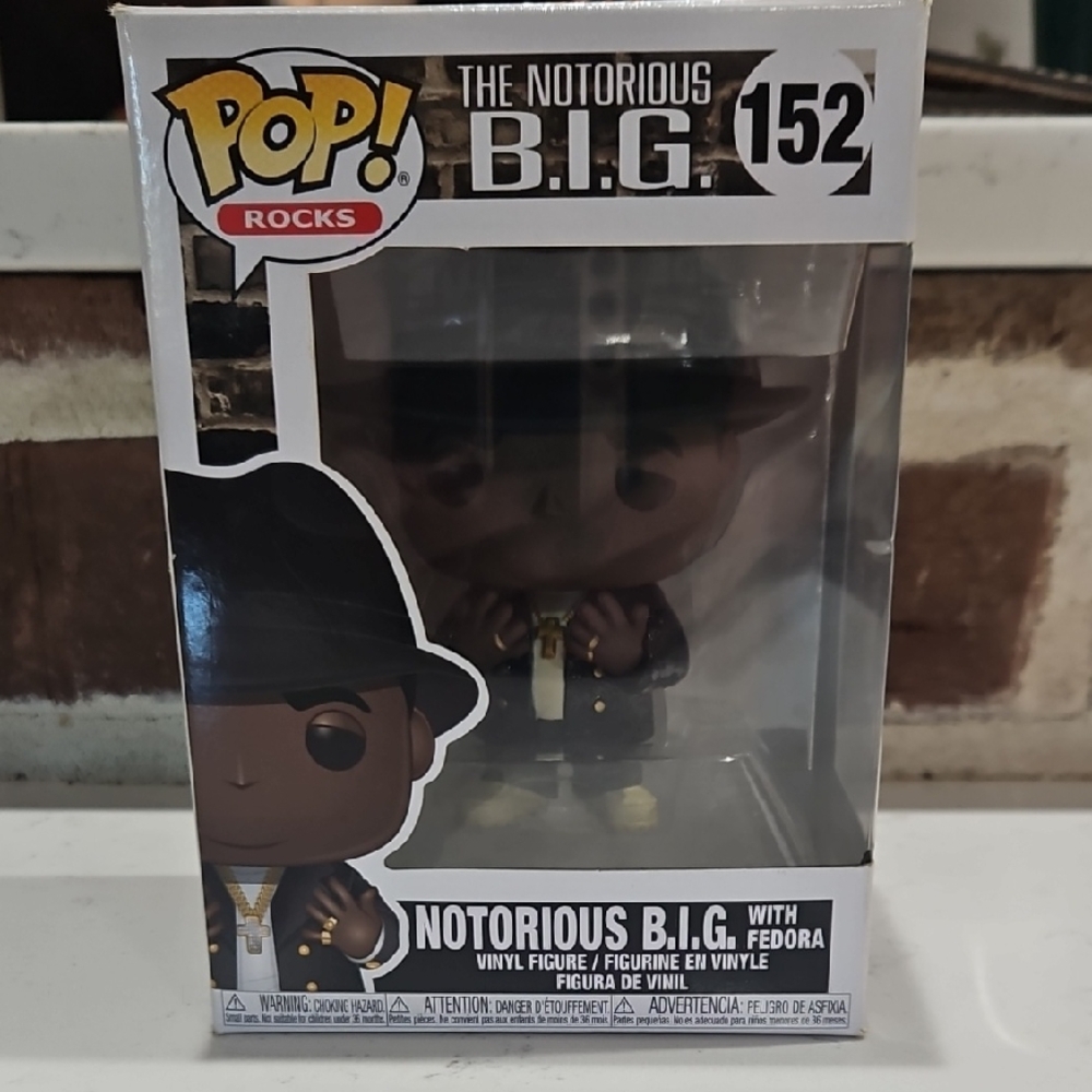 Pop Rocks Notorious B.I.G. Vinyl Figure with Black Fedora